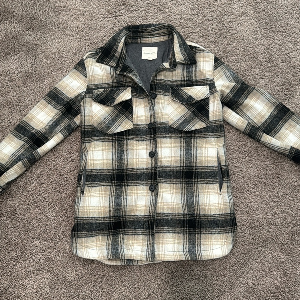 Thread & Supply fleece flannel jacket